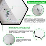 Lampara de led celing POLIGONAL