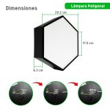 Lampara de led celing POLIGONAL