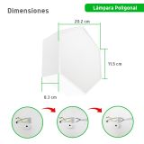 Lampara de led celing POLIGONAL