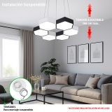 Lampara de led celing POLIGONAL
