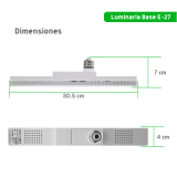 Foco LED de alta potencia tipo REGLETA
