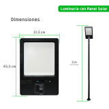 Reflector Solar de Poste