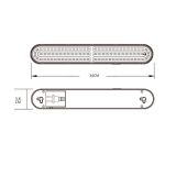 Lámpara de Emergencia rectangular 3W