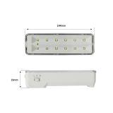 Lámpara de Emergencia rectangular