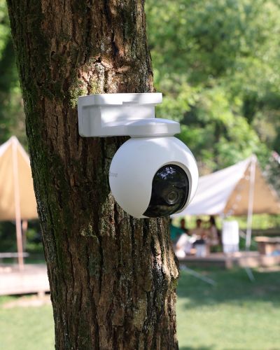 Cámara panorámica e inclinable 4G con batería EB8 4G 2K