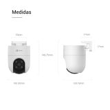 Cámara Wi-Fi CS-H8c 2MP – Movimiento 360 – Detección y seguimiento