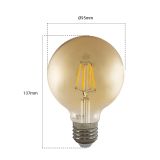 Foco LED G95 JLA6-4 (VINTAGE) Luz Cálida
