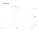 Lámpara de Techo 3 Anillos 50W