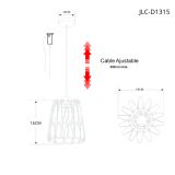 Lámpara Colgante Diamante Multiforma