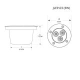 Luminario Led para Piso Empotrado