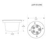 Luminario Led para Piso Empotrado