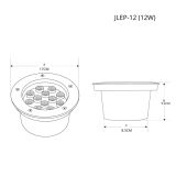 Luminario Led para Piso Empotrado