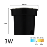 Luminario Led para Piso Empotrado