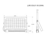 Tubo LED con panel solar