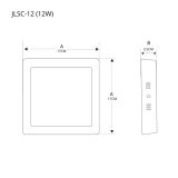 Panel LED Cuadrado Sobreponer