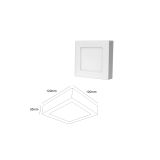 Panel LED Cuadrado Sobreponer