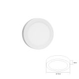 Panel LED FAT Redondo Sobreponer