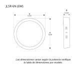 Panel LED FAT Redondo Sobreponer