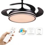 Ventilador de Techo Negro Aspas Invisibles