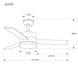 Ventilador de Techo 3 aspas