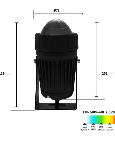 Luminario LED para Exterior 10W
