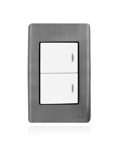 PLACA CON 2 INTERRUPTORES ESCALERA