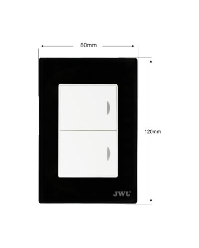PLACA CON 2 INTERRUPTORES ESCALERA